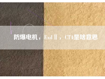 防爆電機(jī)，ExdⅡ，CT4是啥意思