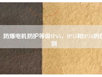 防爆電機(jī)防護(hù)等級(jí)IP65，IP55和IP54的區(qū)別