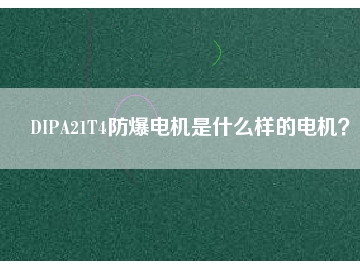 DIPA21T4防爆電機(jī)是什么樣的電機(jī)？