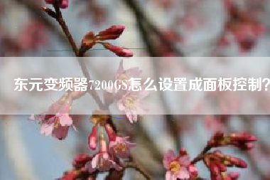 東元變頻器7200GS怎么設(shè)置成面板控制？