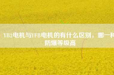 YB2電機(jī)與YFB電機(jī)的有什么區(qū)別，哪一種防爆等級高