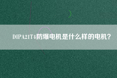 DIPA21T4防爆電機是什么樣的電機？